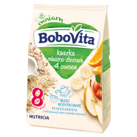Nutricia Bobovita Milk and Cereal Porridge 4 Fruit Flavour after 8 Months Onwards 230g