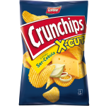 Crunchips X-CUT Cheese-Onion Riffled Potato Crisps 140g