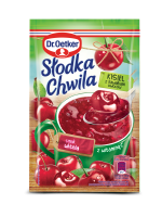 Dr Oetker Słodka Chwila Cherry Flavoured Jelly with Pieces of Fruits 31,5g