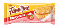 Jutrzenka Familijne Wafers with Strawberry-Cream Flavoured Cream 180g