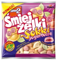Nimm-2 Śmiejżelki Sokki Yoghurt Gummi Softies Fruitgums with Vitamins 90g