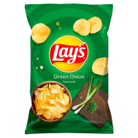 Lays Green Onion Flavoured Potato Crisps 130g