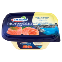 Mlekpol Norwegian Flavour Processed Cheese with Salmon And Dill 150g