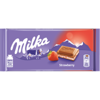 Milka Strawberry Alpine Milk Chocolate 100g