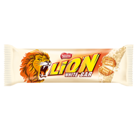 Nestle Lion White Wafer Bar Filled with Caramel And Wheat Flakes In White Coating 42G