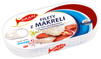 Mackerel fillets in Tomato Sauce with Dried Tomatoes 170g Graal