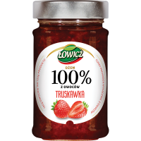 Łowicz Strawberry 100% Fruits Jam 210g