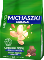 Sweets Michaszki Oryginal with Peanuts in Chocolate 260g Mieszko