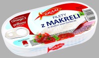 Mackerel Fillets in Sweet Barbecue Sauce 170g Graal