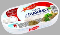 Mackerel Fillets in Mustard Sauce with Horseradish 170g