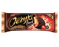 Goplana Jeżyki Cherry Biscuits  in Dark Chocolate 140g Goplana