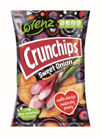 Crunchips Sweet Onion Potato Crisps 140g Lorenz