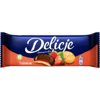 Delicje Chocolate Topped Jaffa Cakes with Strawberry Flavoured Jelly 147g Mondelez