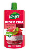 Mousse Łowicz Dessert Chia Strawberry Kiwi 120g Maspex
