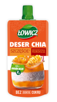 Mousse Łowicz Dessert Chia Peach Passion Fruit 120g Maspex